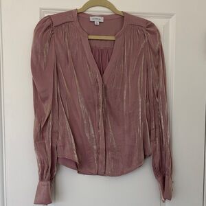 Evereve Shimmering Blouse in Mauve